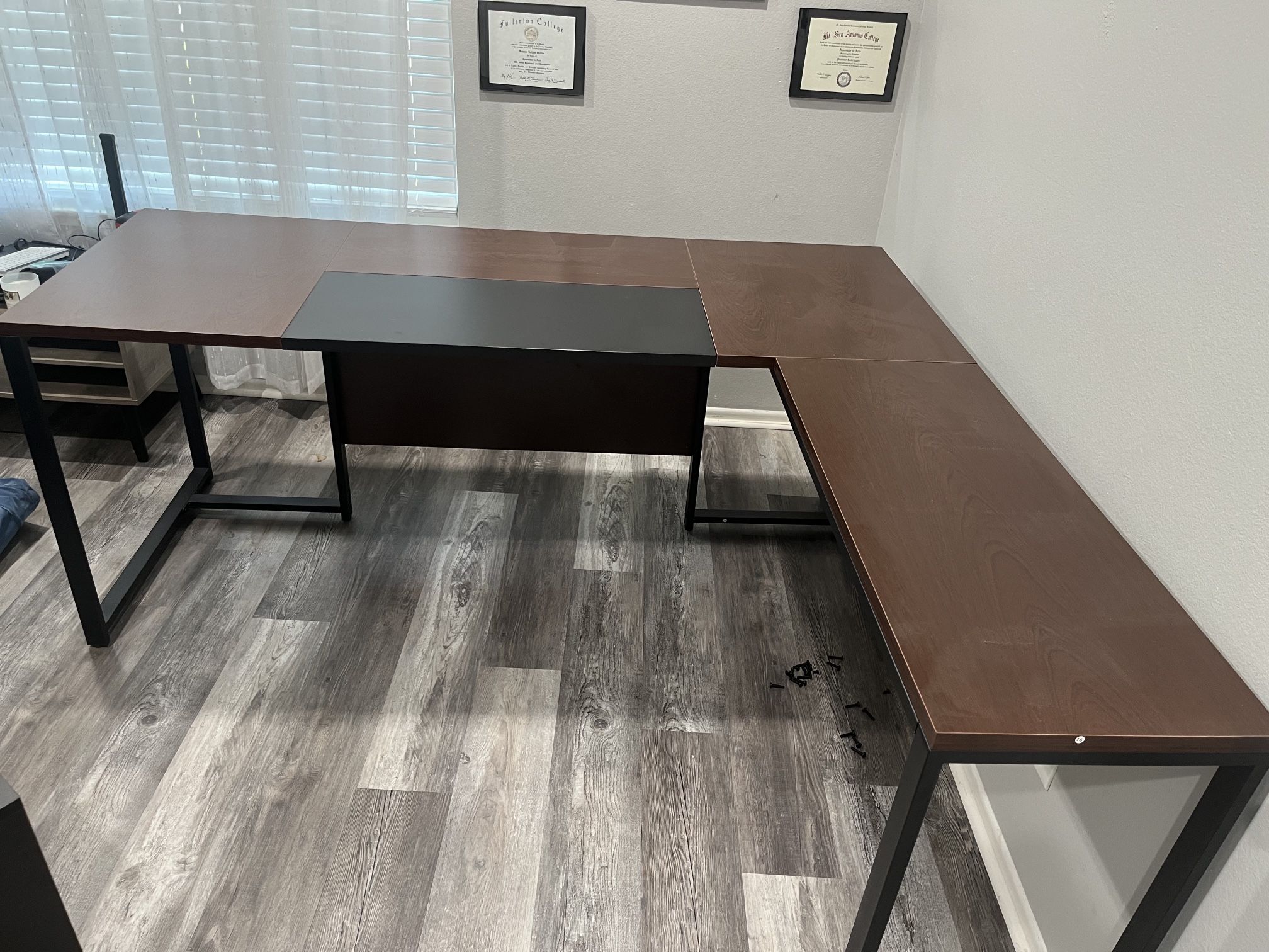Walnut Corner Desk