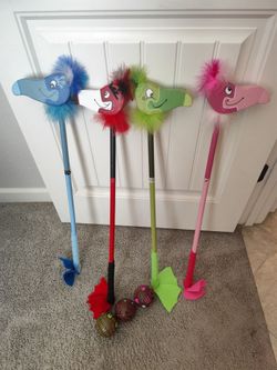Homemade croquet Alice and wonderland