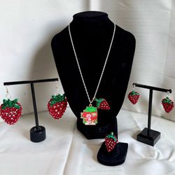 Strawberry Shortcake theme Jewelry bundle