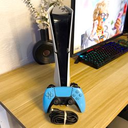 Ps5 Slim Digital 1TB Console with Controller and Cables