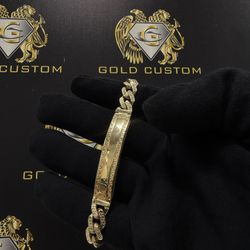 10KT Monaco Nameplate Bracelet  - 9.5MM
