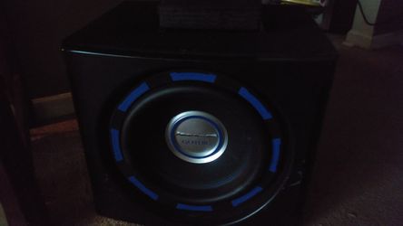 12 inch power acoustik and rockford amp