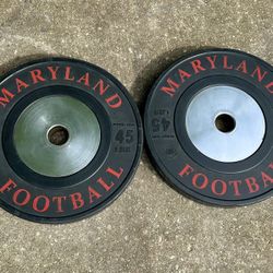 Maryland Football Olympic Bumper Plates 