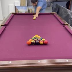 American Heritage 8ft Pool Table In Red