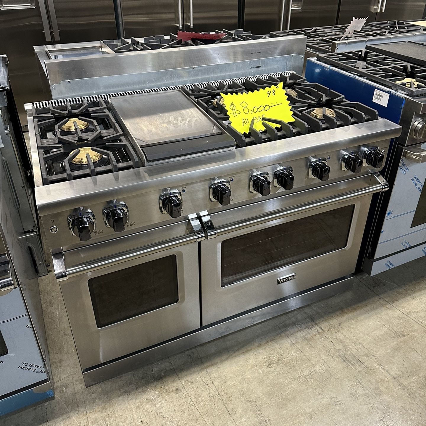 VIKING 48 inch gas stove new 