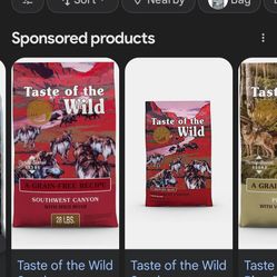 Taste Of Wild Dog Food 28lb Bags 
