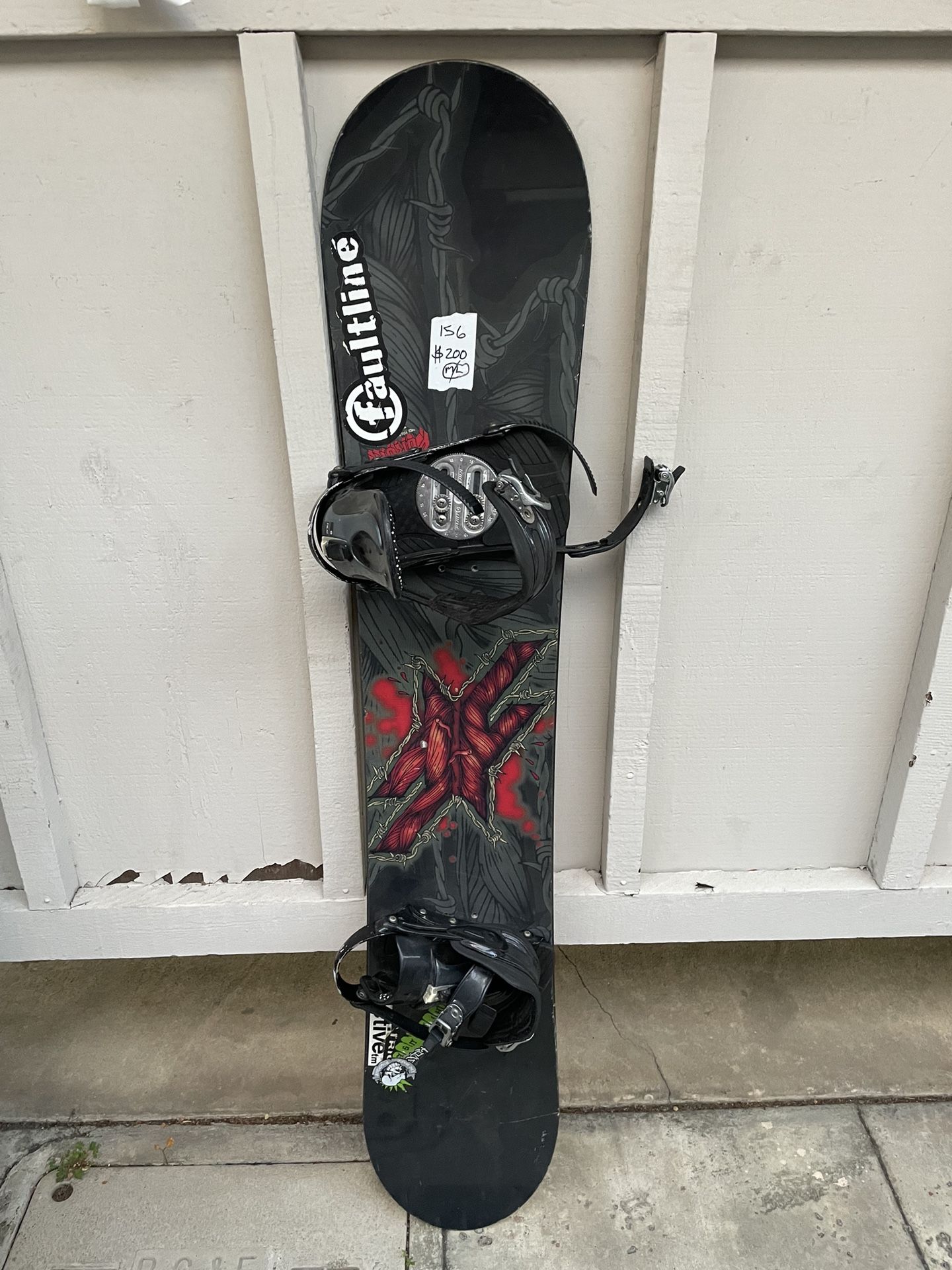 156cm forum snowboard large bindings