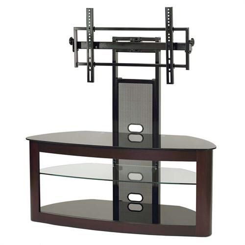 TransDeco Glass TV Stand with Mount for 35 to 80 inch Screens