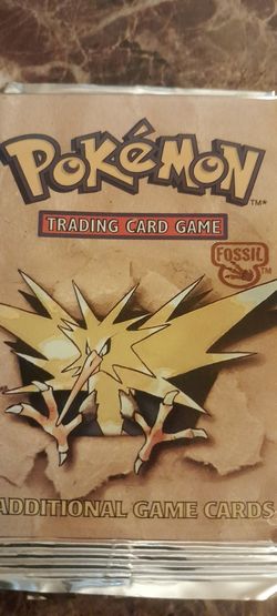 1999 POKEMON FOSSIL BOOSTER PACK ZAPDOS NEW AND SEALED. for Sale in  Oklahoma City, OK - OfferUp