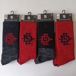 SDSU Aztecs Strideline Crew Socks