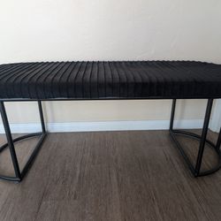 Modern Black Bench 
