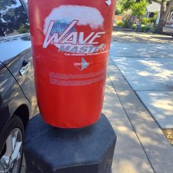 Red Punching Bag With Base 