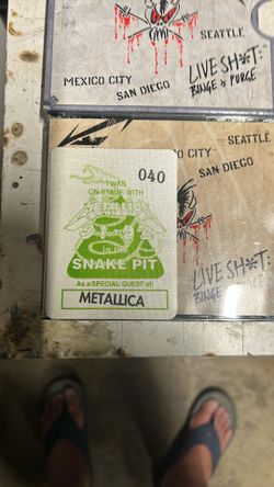 Metallica  Memorabilia $50