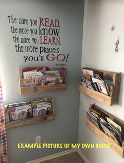 Rustic Reclaimed Book Shelves