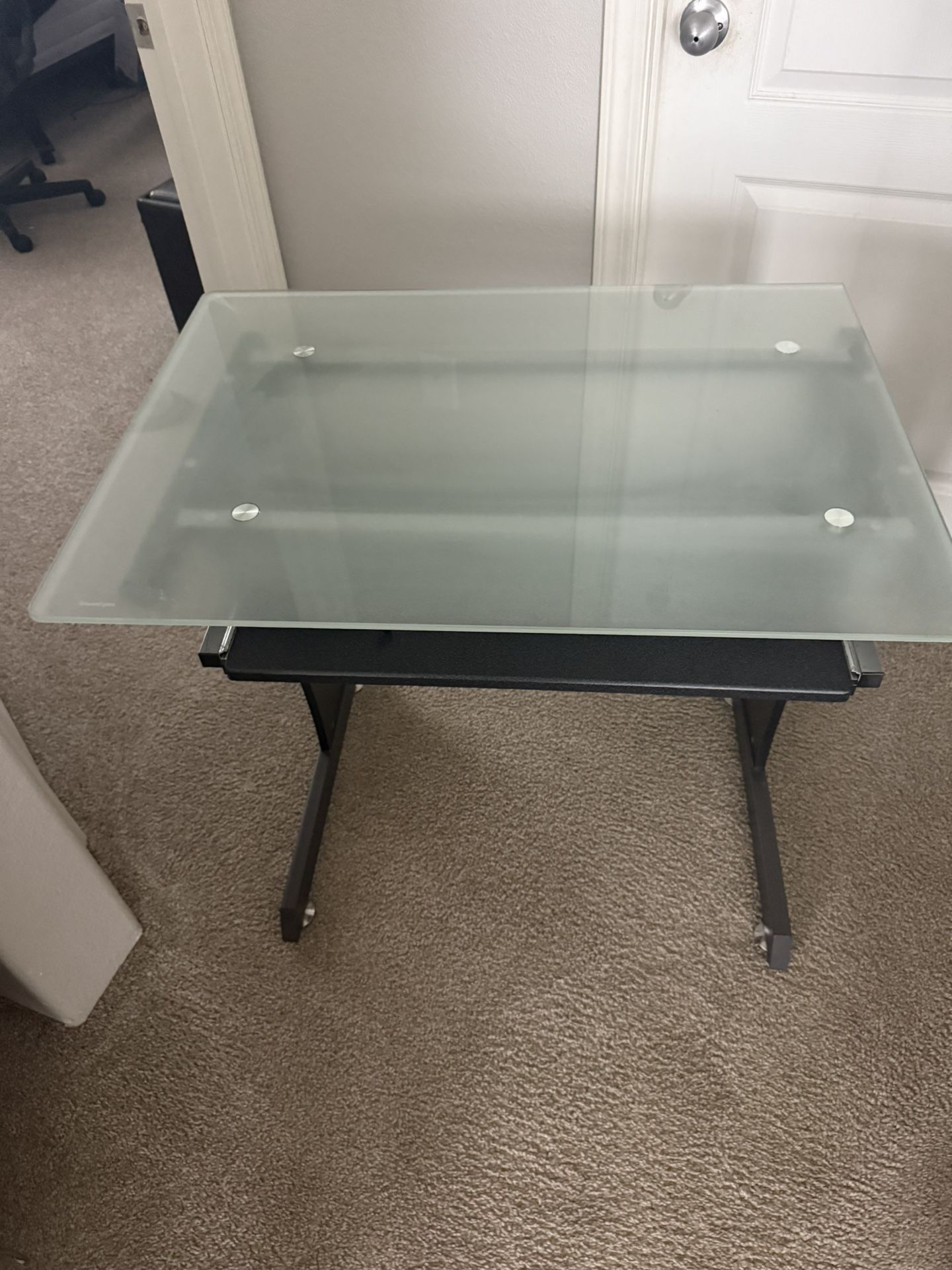 Frosted Glass Desk 