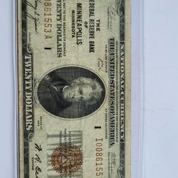 1929 Twenty Dollar Bill 