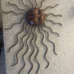 Sun Metal Art Piece