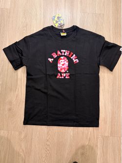 Bathing ape black & pink shirt