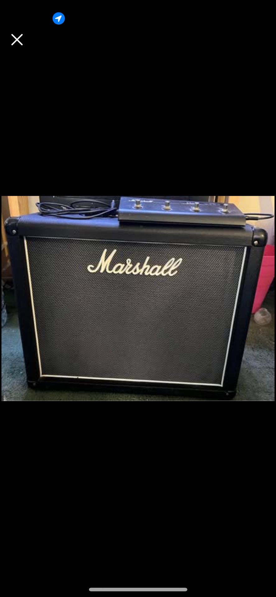 Marshall Haze 40 watt all-tube guitar combo amplifier digital effects with foot switch