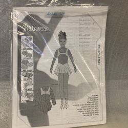 Vintage 1980s Ice Skating Costume Pattern by Specialty Sportwear Skatewear