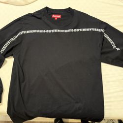 Supreme long Sleeve Shirt Intarsia Stripe Size Large