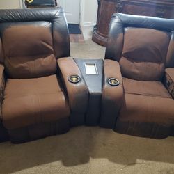 Set Of 4 Electric Theater Chairs