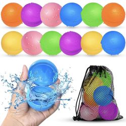 SOPPYCID 12Pcs Reusable Water Balloons