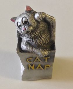 Hudson Pewter Catnap Figurine