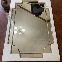 Beautiful Gold Trimmed Mirror