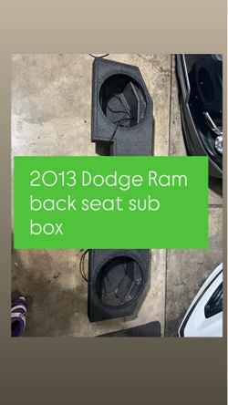 Sub woofer box 2013 ram - 12 in subs