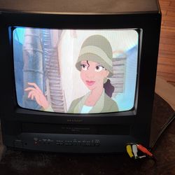 13" CRT TV VCR Combo Retro Gaming Television Model 1998