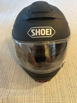 Shoei  high-end modular touring Motorcycle XL Helmet Matte Black with SENA intercom