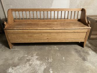  19th Century Neo-Classical Scandinavian Box/Bed Bench