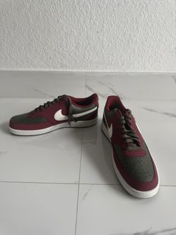 Size 11.5 M - Nike Court Vision LO P NBK CARGO KHKAKI / SAIL TEAM RED - New