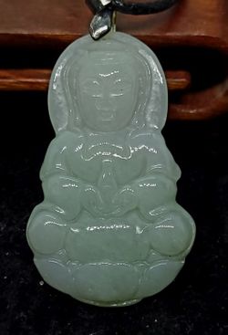 Burmese Jadeite Pendant Mercy Mini Kwanyin. 