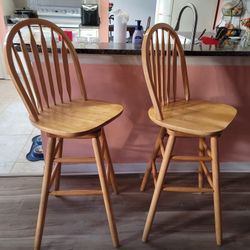 Wooden Bar Stool (2)
