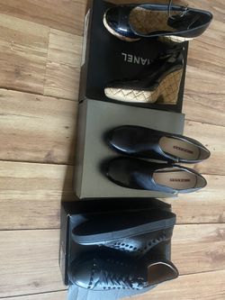 Prada heels Chanel Frye