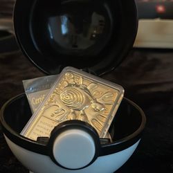Rare Gold Pokemon Card