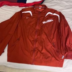 NIKE OKLAHOMA SOONERS VINTAGE JACKET MENS