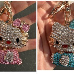Hello Kitty Swarovski keychain, new: