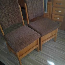 Two Sturdy Dining Chairs