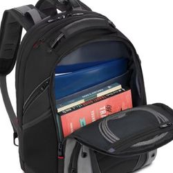 Durable SwissGear - Synergy Backpack for 16" Laptop - Black/Gray