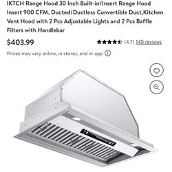 iKtch 30” Range Hood