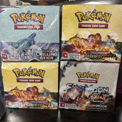 Pokemon Booster Boxes Burning Shadows Chilling Reign