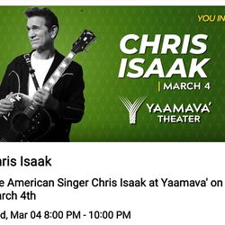 Chris Isaak tickets