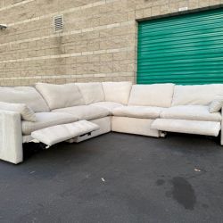 Living Spaces Kennedy Sectional Sofa (Retails $3,000) - Delivery Available!
