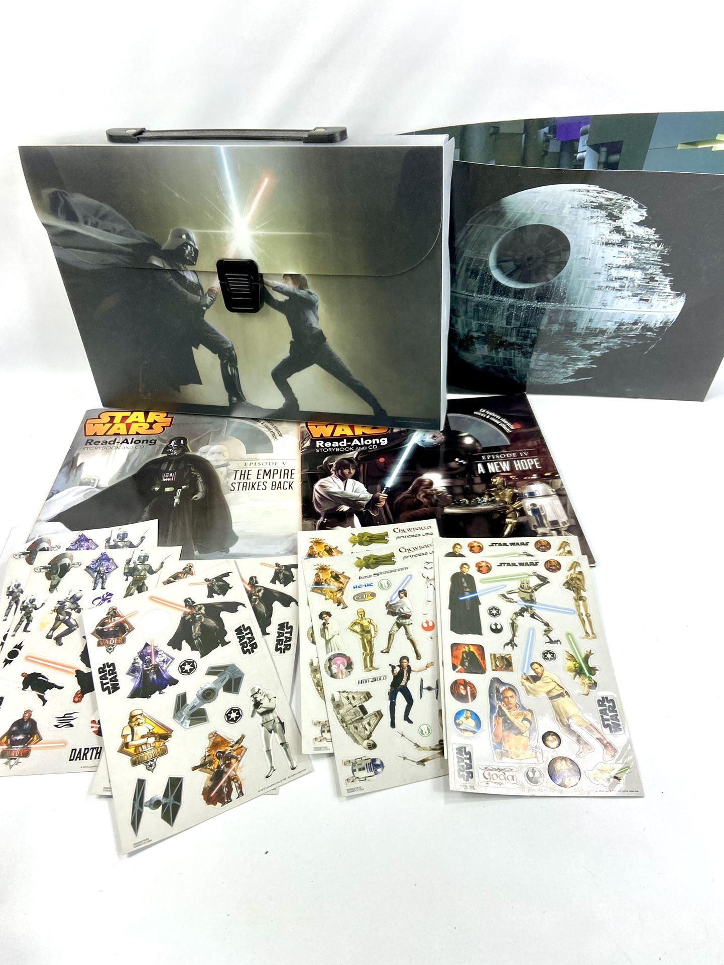 Star Wars stickers Books and holder