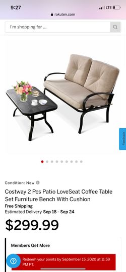 CostwayPatio set coffee table