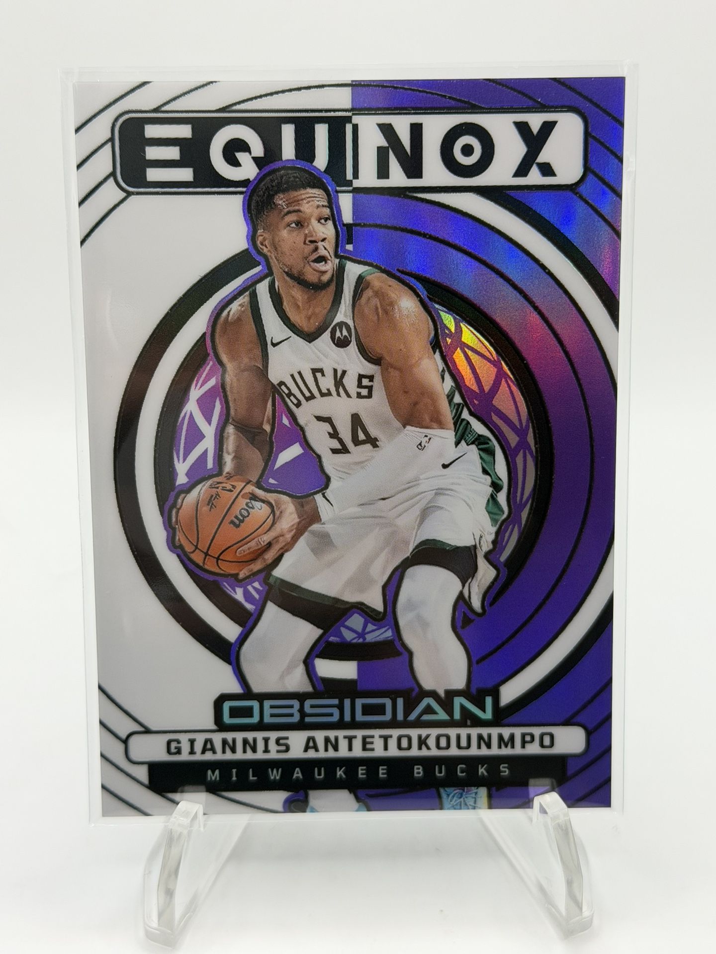 2024-2025 Obsidian Giannis Antetokounmpo Purple Equinox Numbered /75