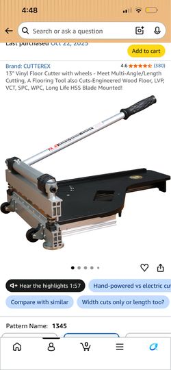 Flooring cutter